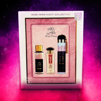 Ard Al Zaafaran Gift Set Rose Paris Night 3-delig