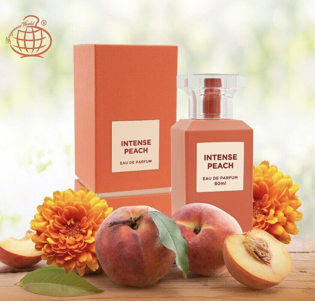 FRAGRANCE WORLD - INTENSE PEACH - EAU DE PARFUM - 80ML - BITTER PEACH DUPE